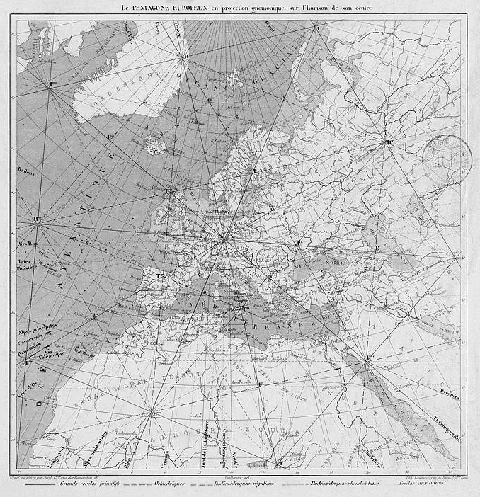 le pentagone européen d'Elie de Beaumont pentagone